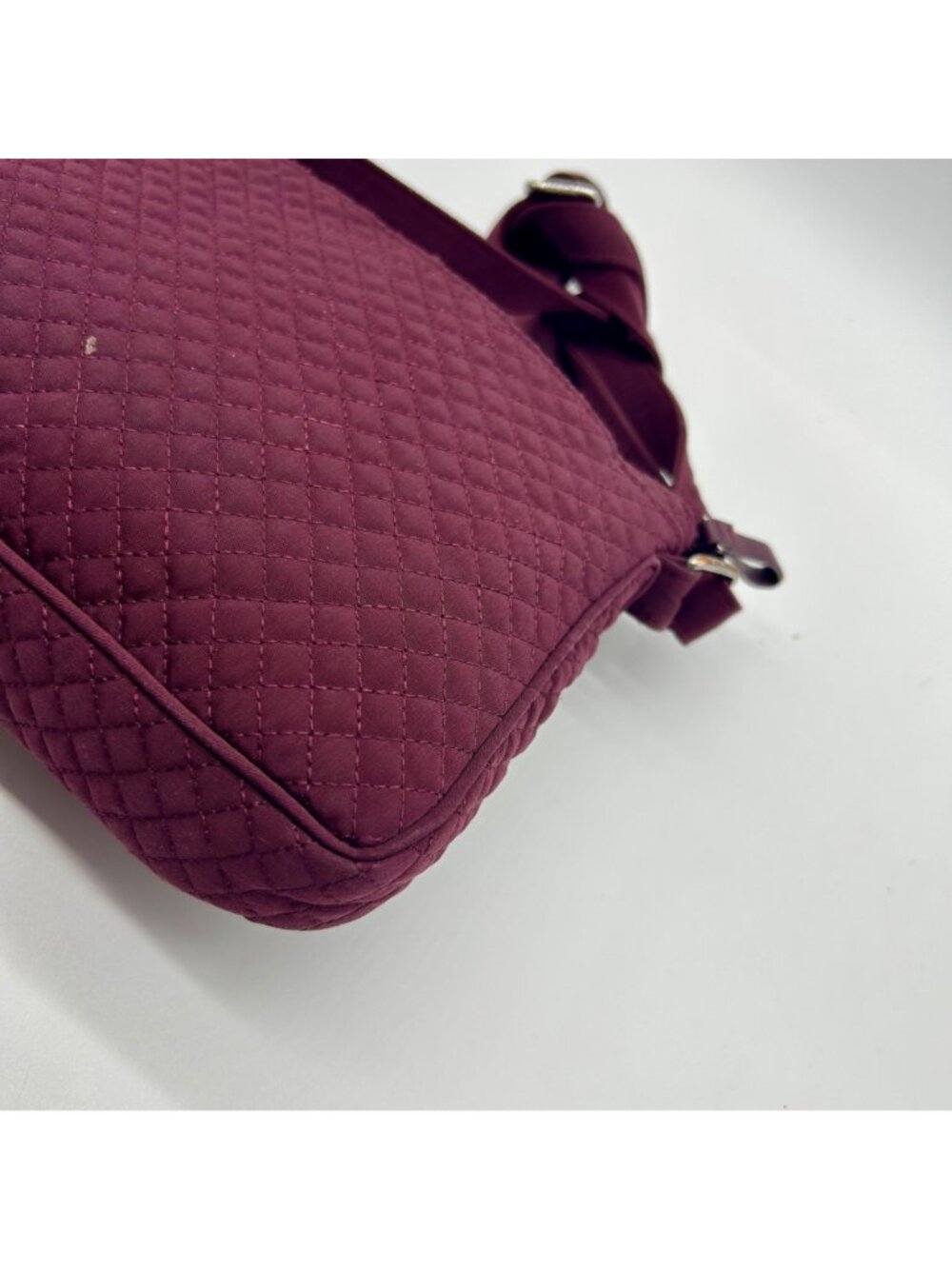 Vera Bradley Burgundy Fabric Crossbody Bag - Picture 9 of 11